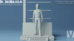 Dr Ian Malcolm Diorama 3D Print