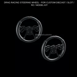 DRAG RACING STEERING WHEEL - FOR CUSTOM DIECAST / SLOT / RC / MODEL KIT