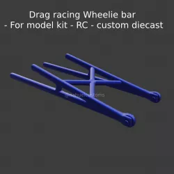 Drag racing Wheelie bar - For model kit - RC - custom diecast