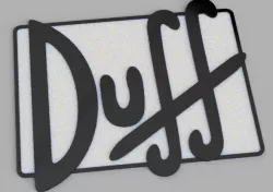 Duff Beer logo - Simpsons wall decor