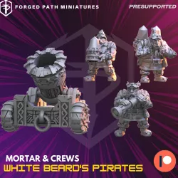 Dwarf Pirate Mortar & Crews - Whitebeards Pirates
