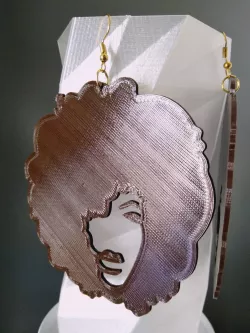 Earring / pendant / keychain Afro