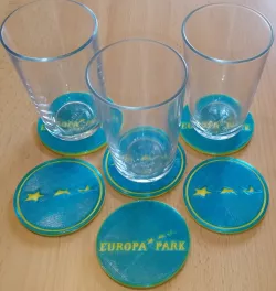 Europapark Glass Coasters
