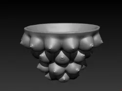 female breast vase (bust)