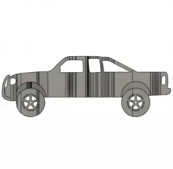 Ford Ranger - Lifted with Brush Bar - 2008 Extended Cab Flip Art