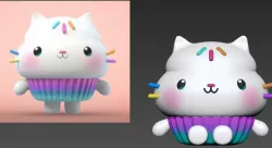 gabby dollhouse cakey cat