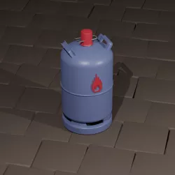 gas bottle inflammable