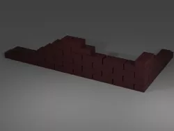 generic corner brick wall 1