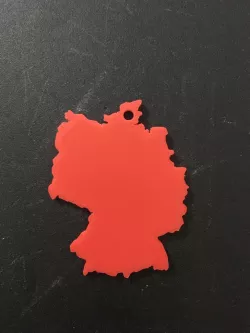 Germany Map Keychain