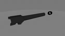 Glock 17 9mm Luger threaded barrel w protector