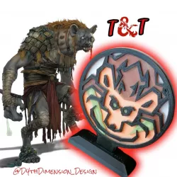 GNOLL - D&D SET - D&D MINIS - D&D MINIATURES - D&D GNULL TOKEN - TOKEN - MINIATURE - DUNGEONS AND DRAGONS EVIL PG