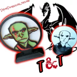 GOBLINS - D&D SET - D&D MINIS - D&D MINIATURES - D&D GOBLIN TOKEN - TOKEN & COIN - MINIATURE - DUNGEONS AND DRAGONS EVIL PG