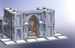 Gothic window for archway 28mm