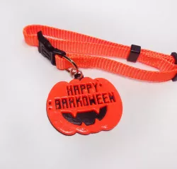 Happy Barkoween pet collar