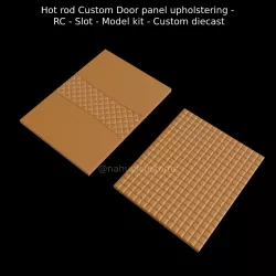Hot rod Custom Door panel upholstering - RC - Slot - Model kit - Custom diecast