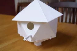Icosahedron nest box / bird house