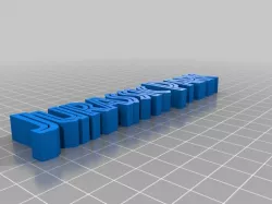 Jurassic Park 3D Font