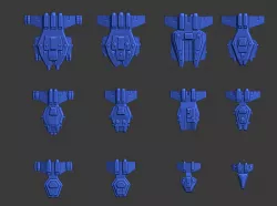 Kraggan Fleet-Stars and Steel Ship Miniatures