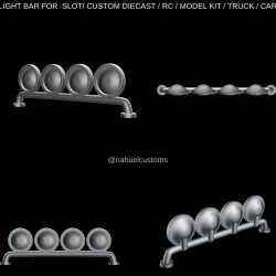 LIGHT BAR FOR  SLOT/ CUSTOM DIECAST / RC / MODEL KIT / TRUCK / CAR