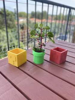 Mario Bros" flower pot