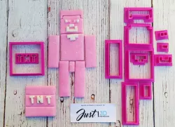 MINECRAFT COLLAGE STEVE + TNT