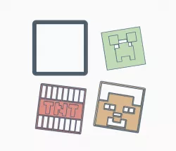 Minecraft cookie cutters