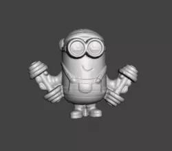 minion prisoner prison with weights .obj .stl