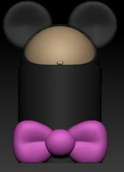 Minnie theme mini trash can