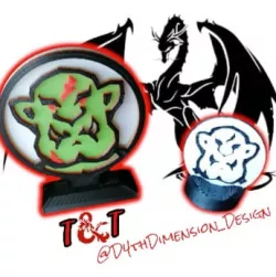 OGRE - D&D SET - D&D MINIS - D&D MINIATURES - D&D OGRE TOKEN- TOKEN & COIN - MINIATURE - DUNGEONS AND DRAGONS EVIL PG