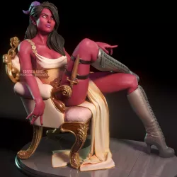 Orianna - Tiefling girl