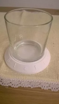 Party Glass mat and place - name