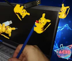 Pikachu cable protector and decoration