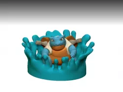 pokemon diorama (blastoise)