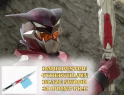 Power Rangers Beast Morphers Dark Buster/Cyber Villain Blaze Sword