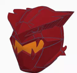 Power Rangers Beast Morphers Go Buster Cybervillain Blaze Helmet