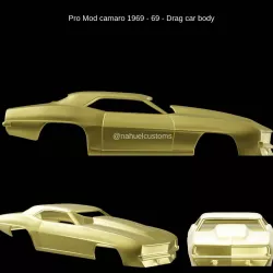 Pro Mod camaro 1969 - 69 - Drag car body