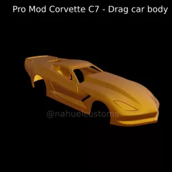 Pro Mod Corvette C7 - Drag car body