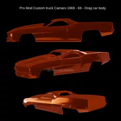 Pro Mod Custom truck Camaro 1969 - 69 - Drag car body