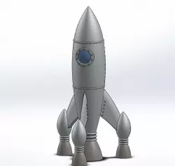 RETRO ROCKET 1 (NO SUPPORTS NEEDED!!!)