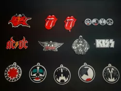 rock bands keychains pack