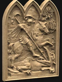 Saint George 3D Relief