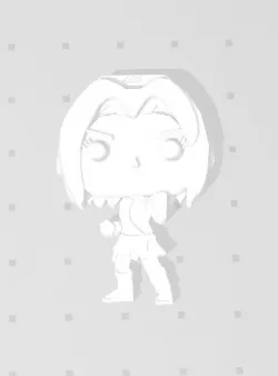 Sakura from Naruto 3D imitation Pop (for magnet)