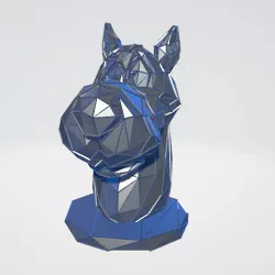 ScoobyDoo bust WIREFRAME VORONOI WIREMESH MESH