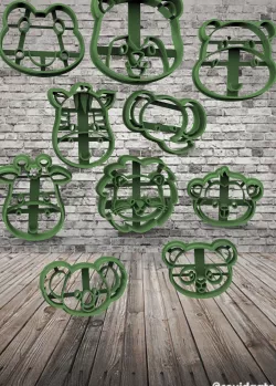 Set 11 jungle animals 50mm