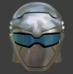 Silver Beast Ranger Helmet Cosplay 3D printing