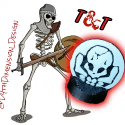 Skeleton - D&D set - D&D Minis - D&D Miniatures - D&D Skeleton Coin - Token - Miniature - Dungeons and Dragons Evil PG
