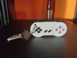 SNES Controller Keychain