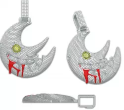 Soul eater moon Pendant