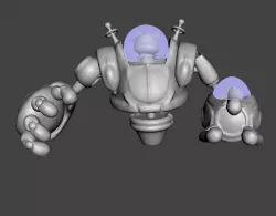 Space Groove Blitz & Crank 3D Model
