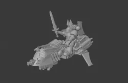 Space Warrior Raven Sammael Jetbike - 28mm miniature - tabletop wargame